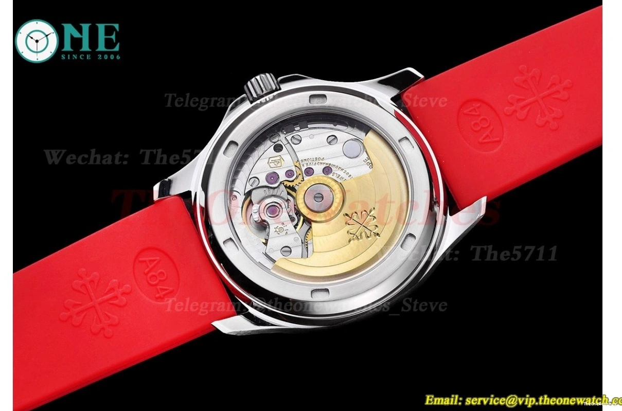 TWF Diamond Red RU Ladies SS Aquanaut 35mm A324 Bezel 0410